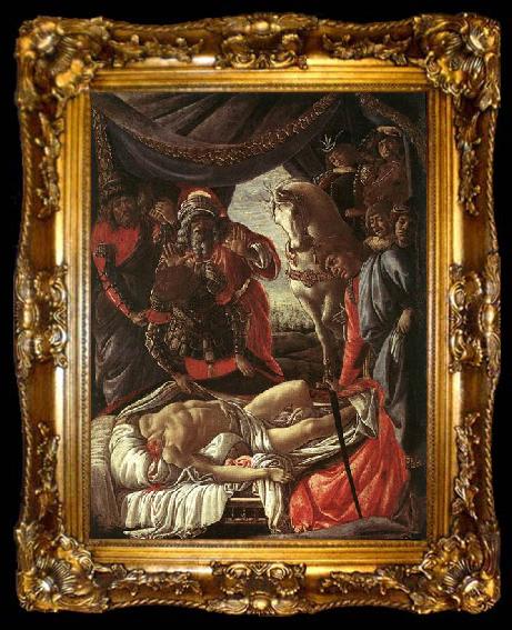 framed  BOTTICELLI, Sandro The Discovery of the Murder of Holofernes, ta009-2